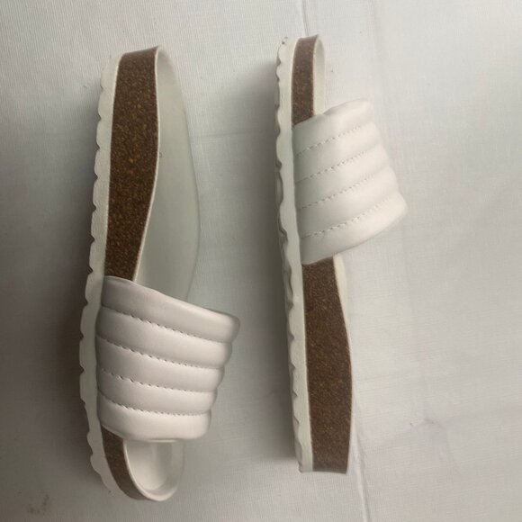 EOS, white leather slip on sandals - Picture 4 of 5